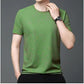 Polyester Stretchable Solid Half Sleeves Mens Round Neck T-Shirt Pack Of 5