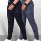 Men's Regular Fit Trackpants Pack Of 2 (Black & Grey)