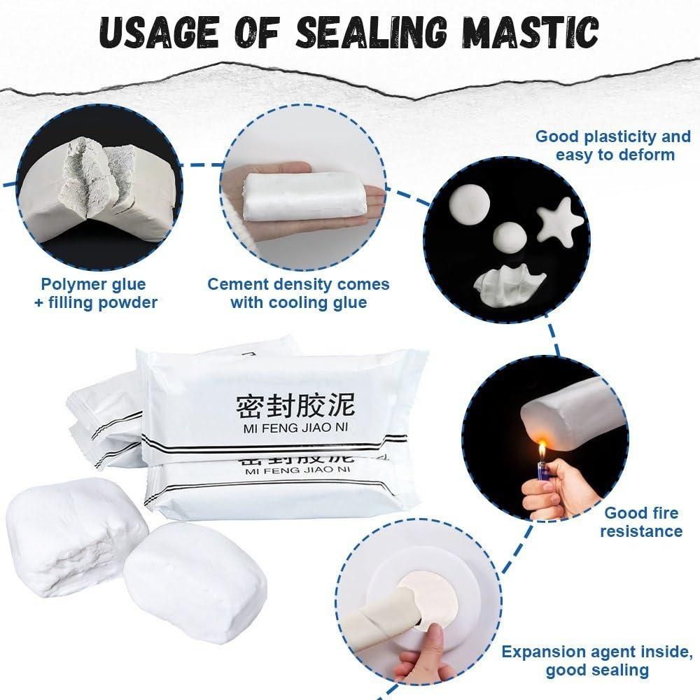 Household Wall Hole Repair Mending Mud Sealant Sealing Repair (Pack of 2)