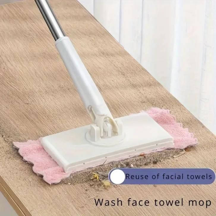 Easy-Clean Mini Mop With Auto Cloth Grip