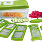 Multifunctional 12 in 1 nicer dicer chopper and drain basket