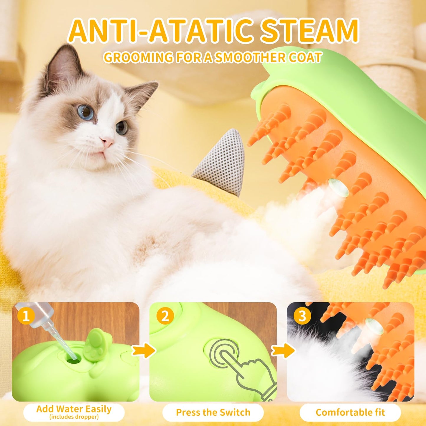 Pet Steam Brush