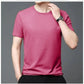 Polyester Stretchable Solid Half Sleeves Mens Round Neck T-Shirt Pack Of 5